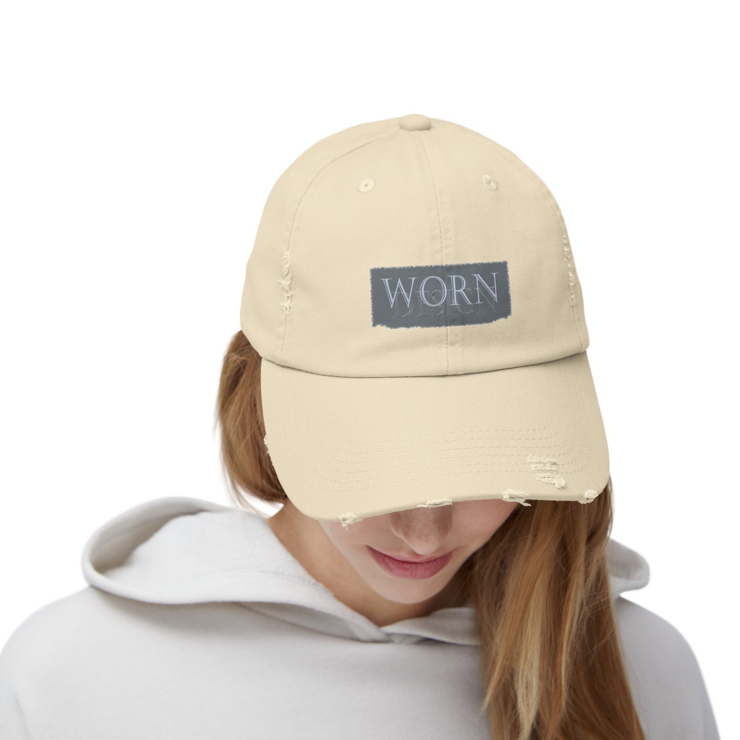 Worn Design Logo - Distressed Hat