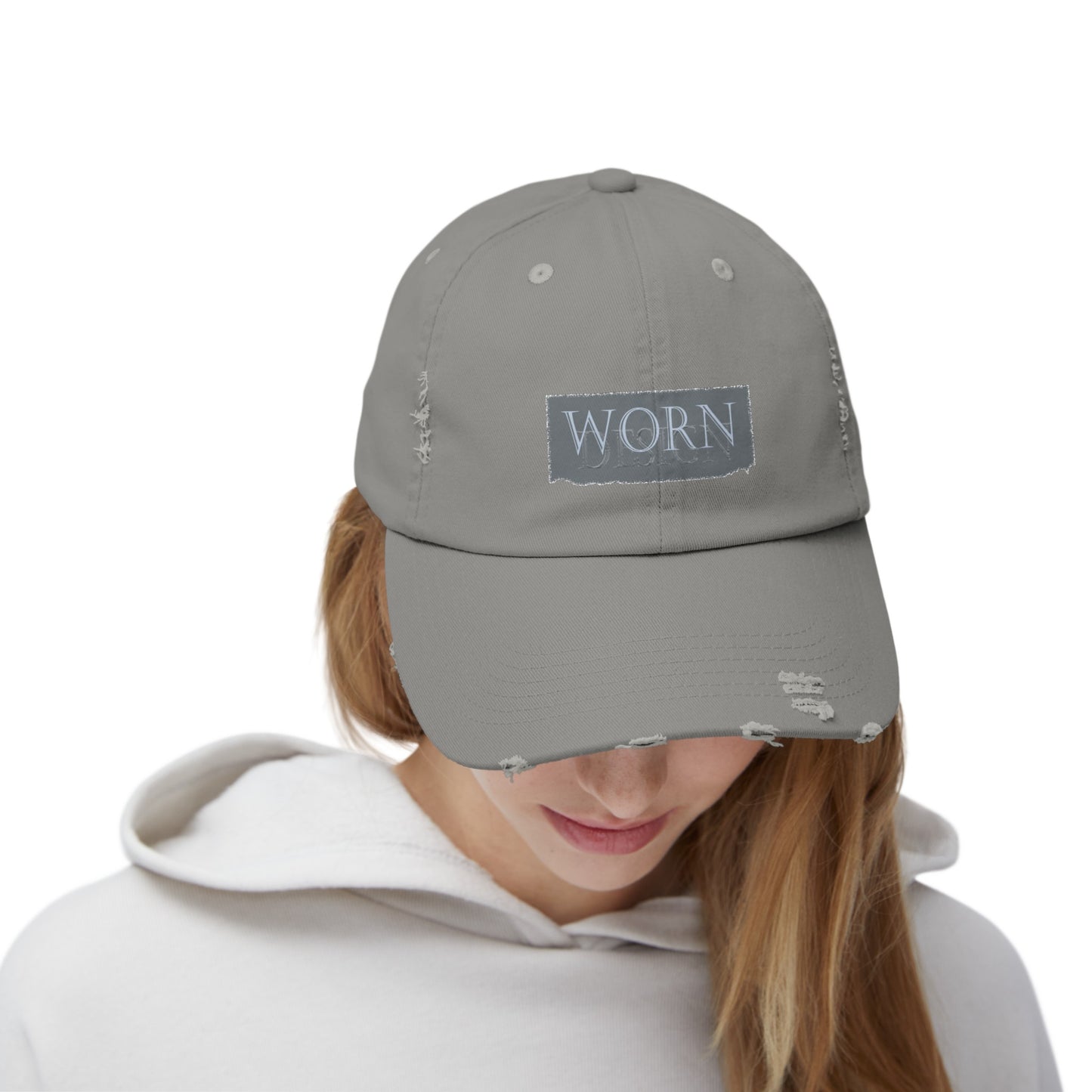 Worn Design Logo - Distressed Hat