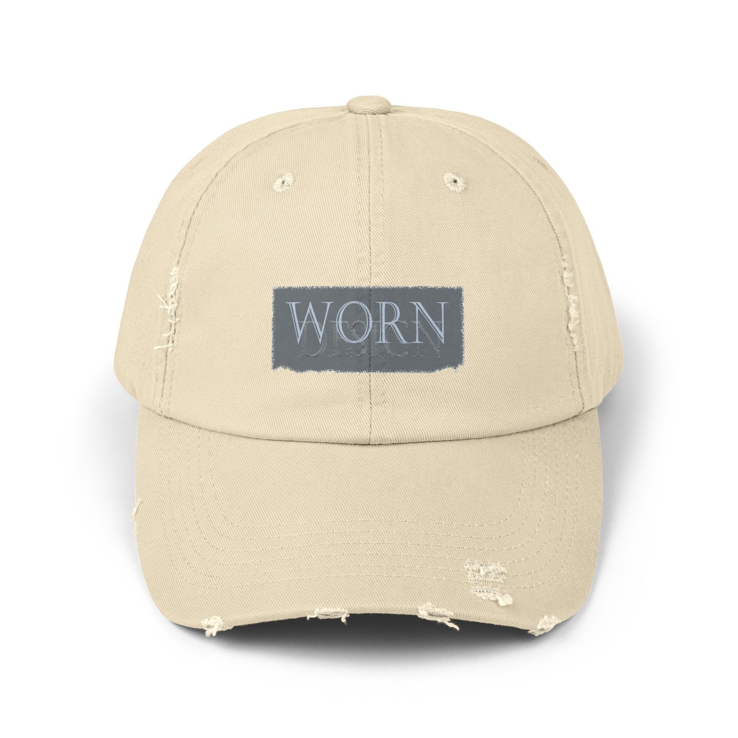 Worn Design Logo - Distressed Hat